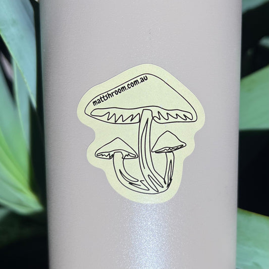 Mattshroom Sticker